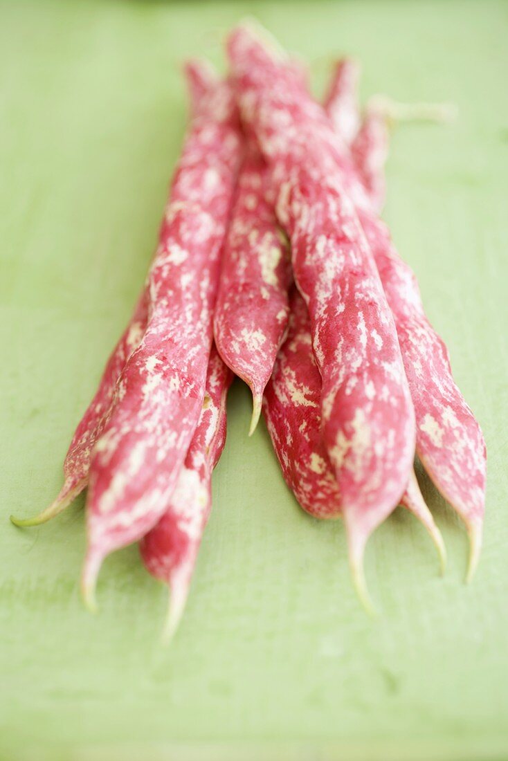 Several borlotti beans