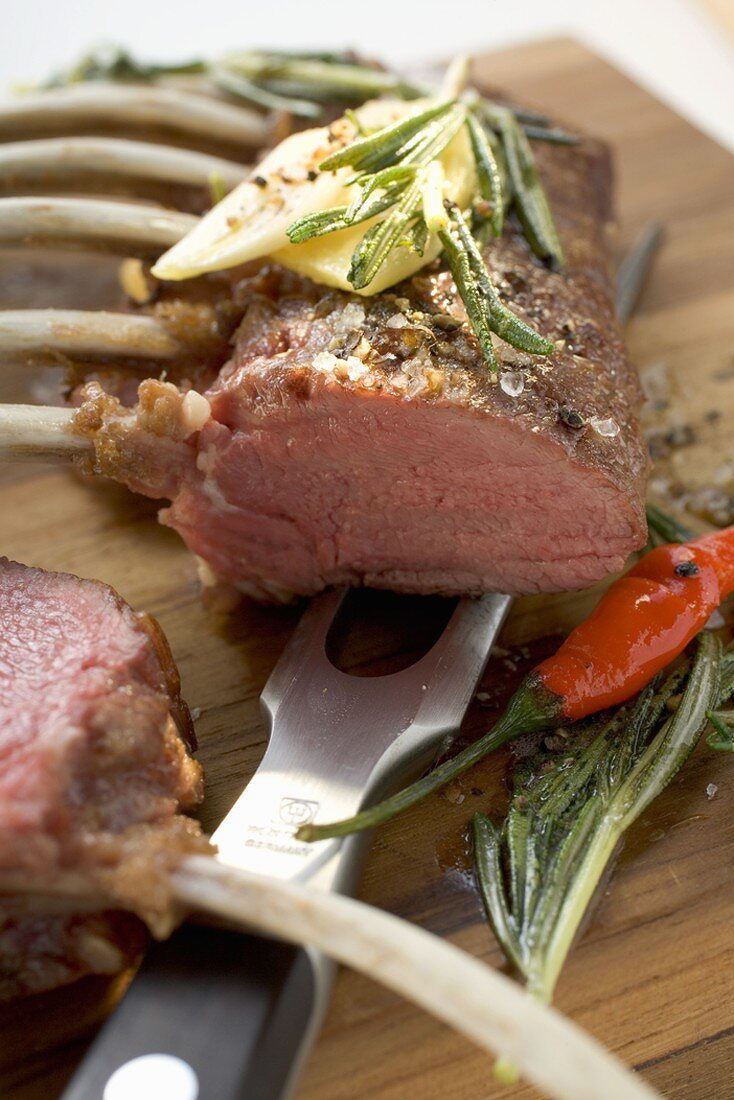 Rack of lamb with rosemary