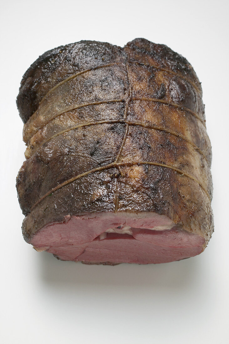 Rolled roast beef from above