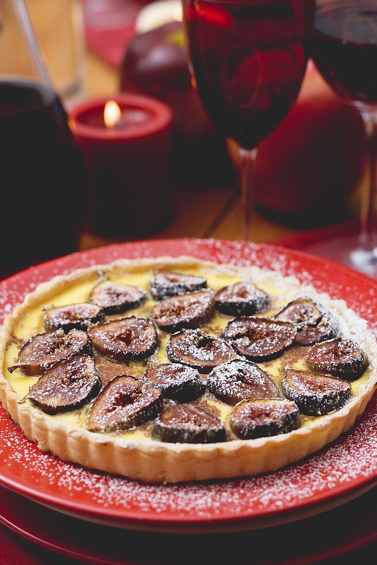 Vanilla fig tart for Christmas