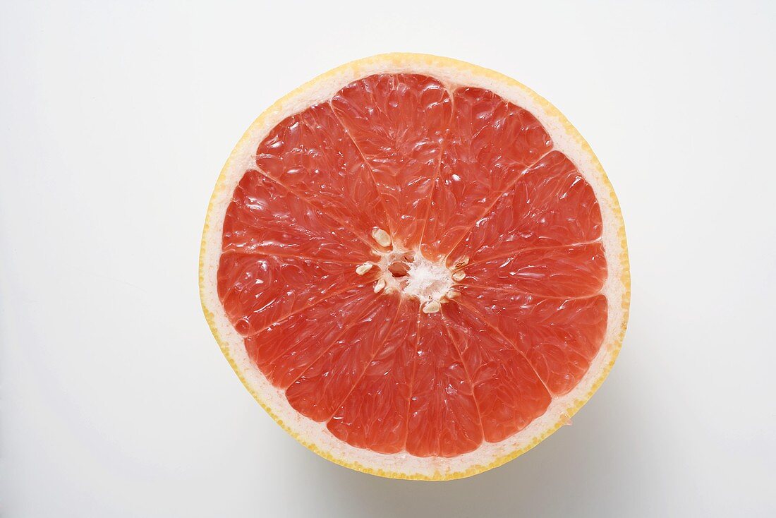 Halbe rosa Grapefruit