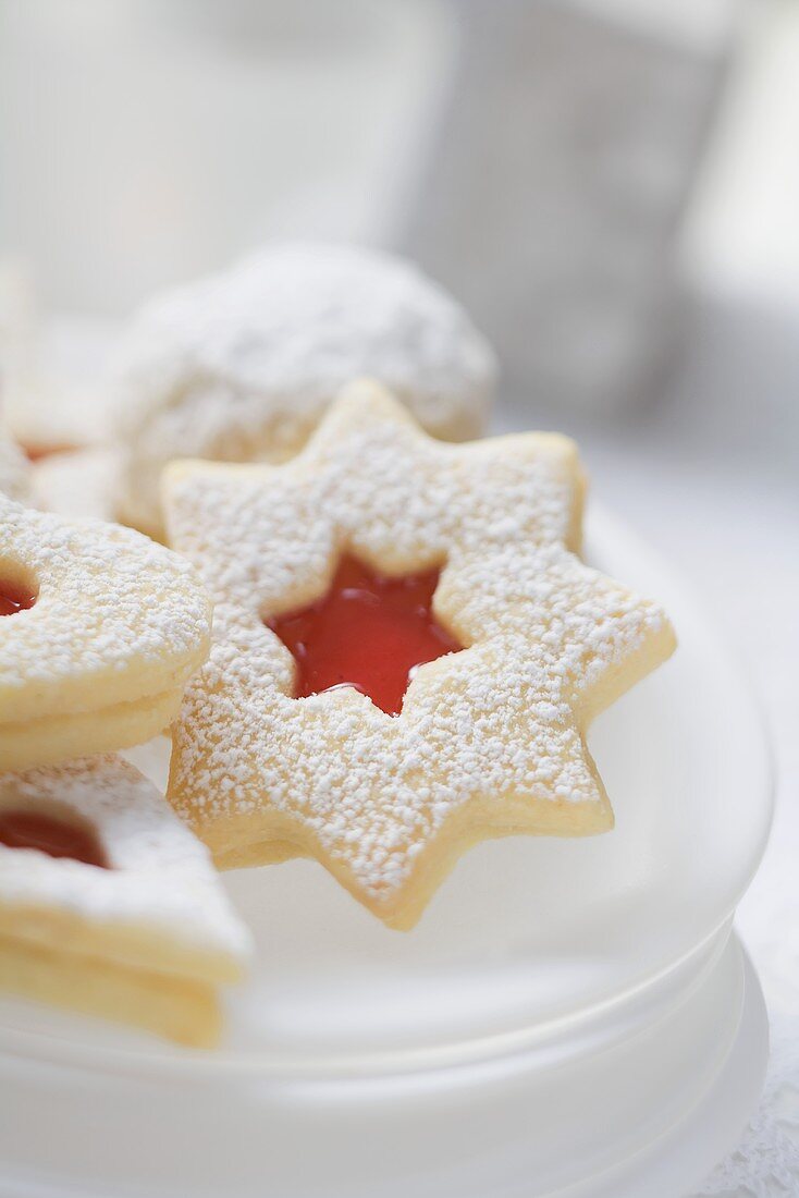 Jam biscuits for Christmas