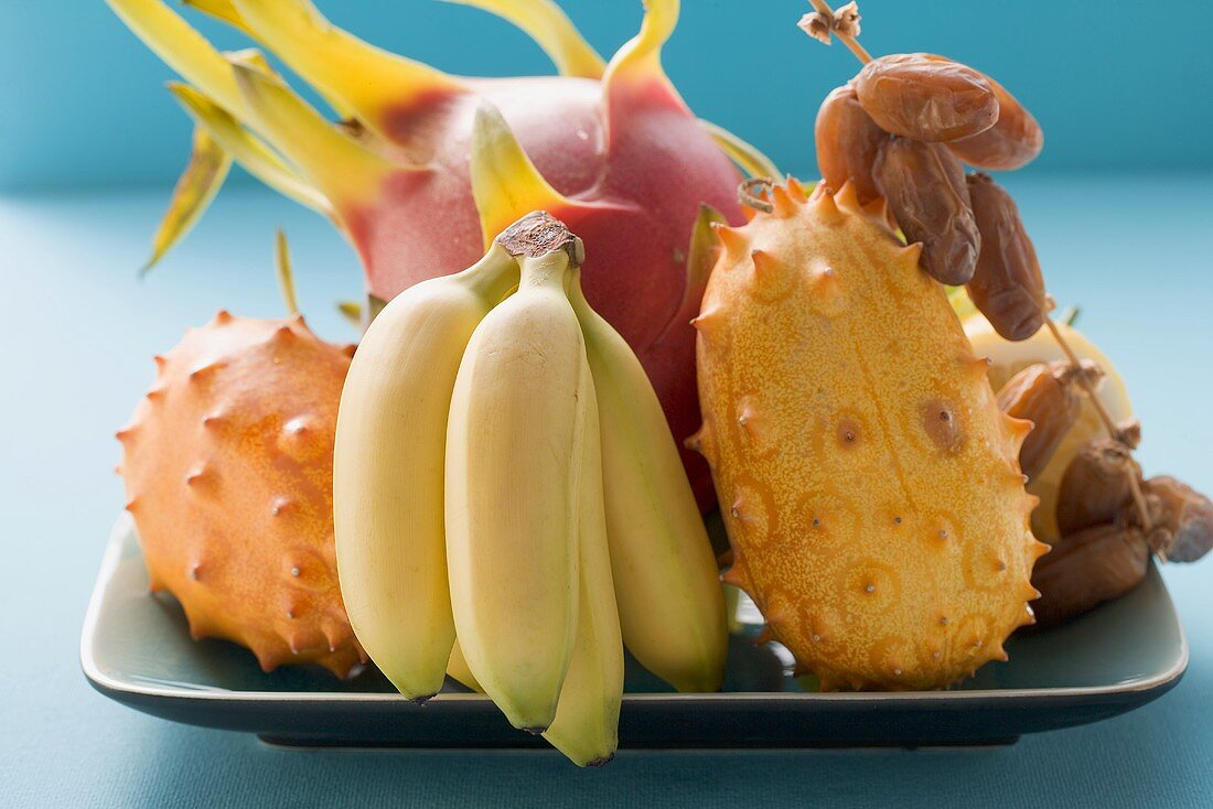 Exotic fruit still life