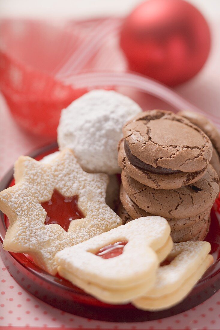 Verschiedene Weihnachtsplätzchen