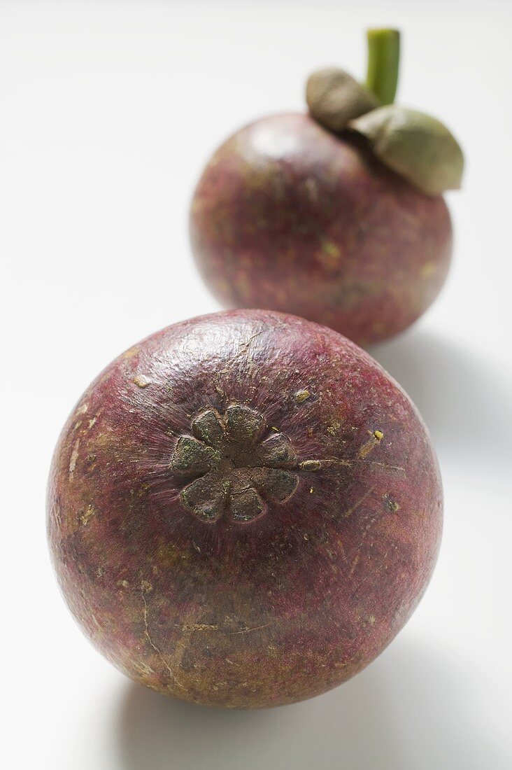 Two mangosteens