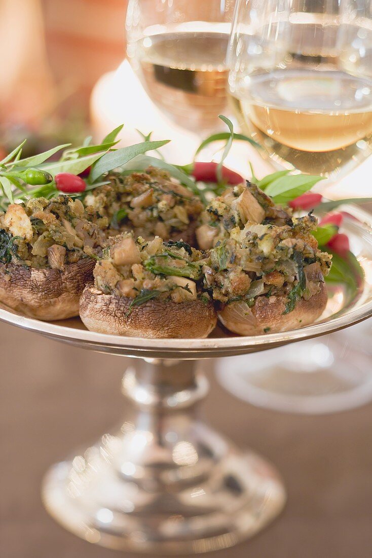 Stuffed mushrooms (Christmas)