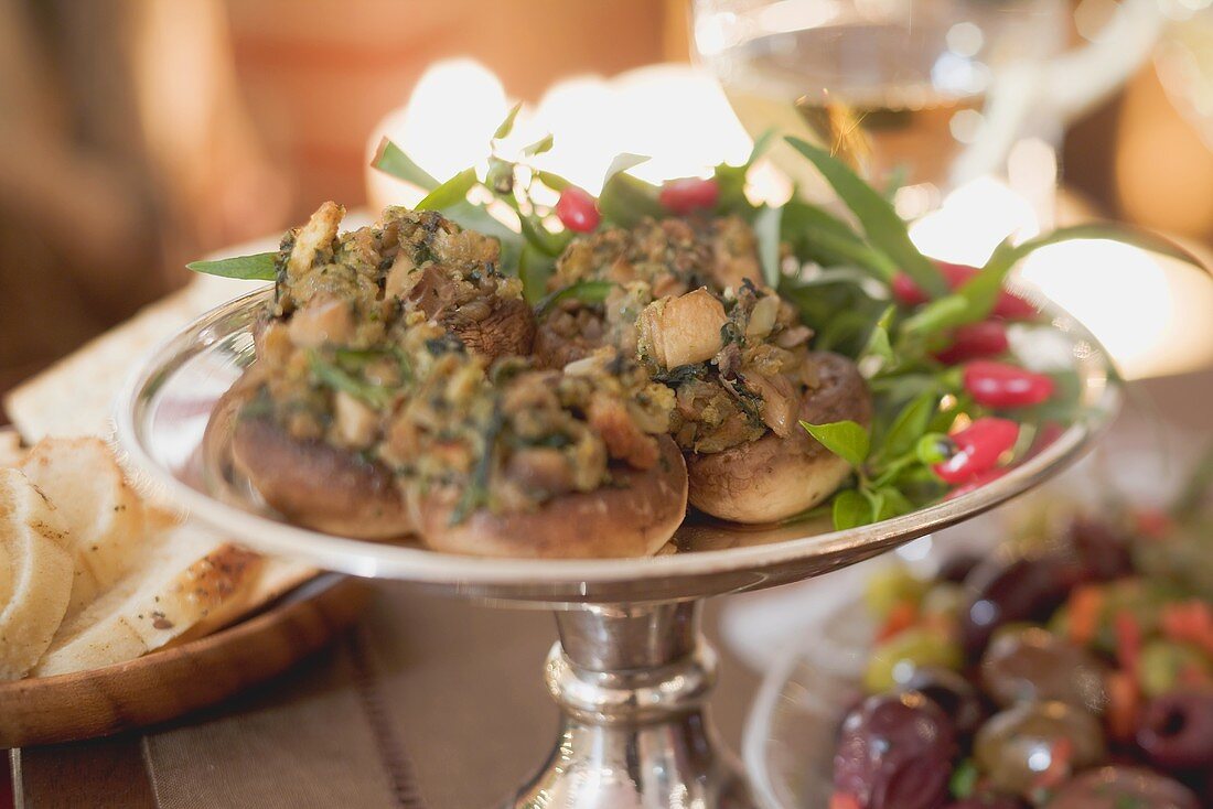 Stuffed mushrooms (Christmas)