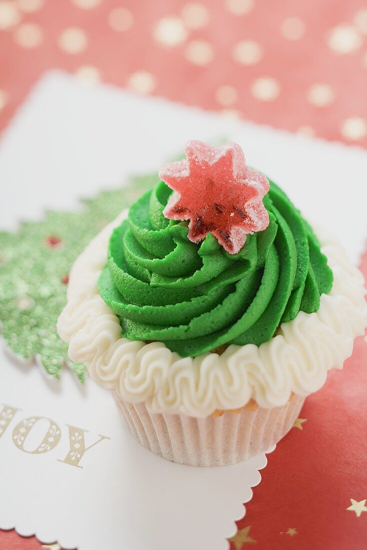 Cupcake für Weihnachten