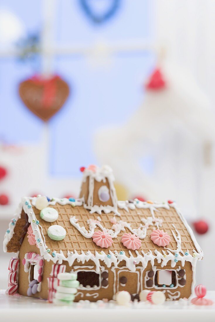 Verziertes Lebkuchenhaus