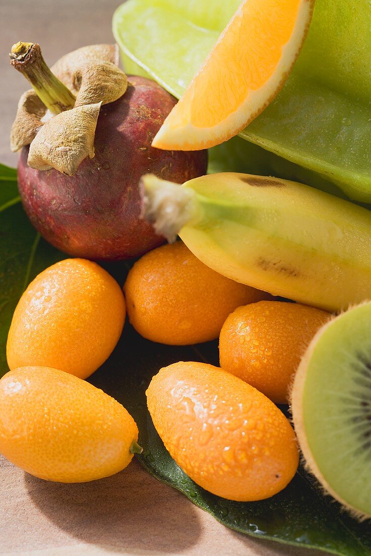 Exotic fruit and citrus fruit