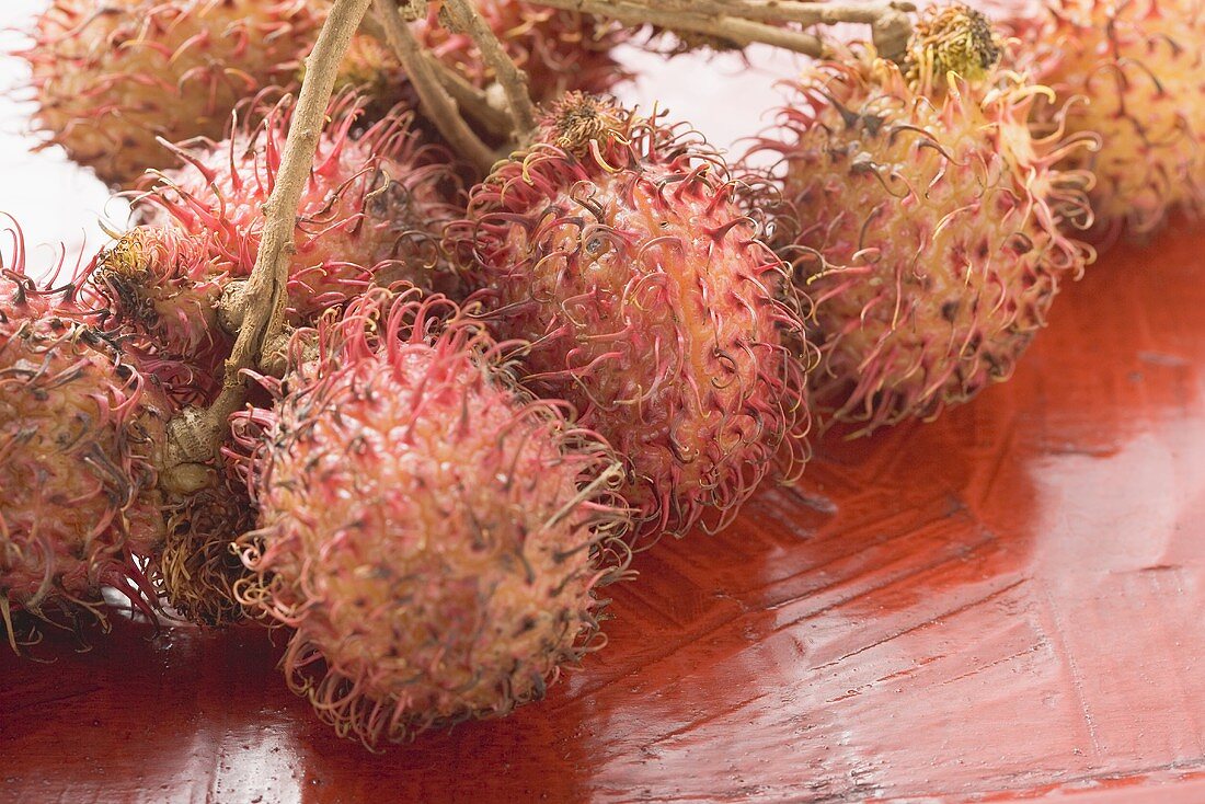 Several rambutans