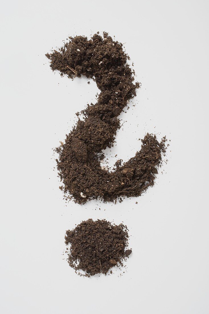 Soil forming a question mark