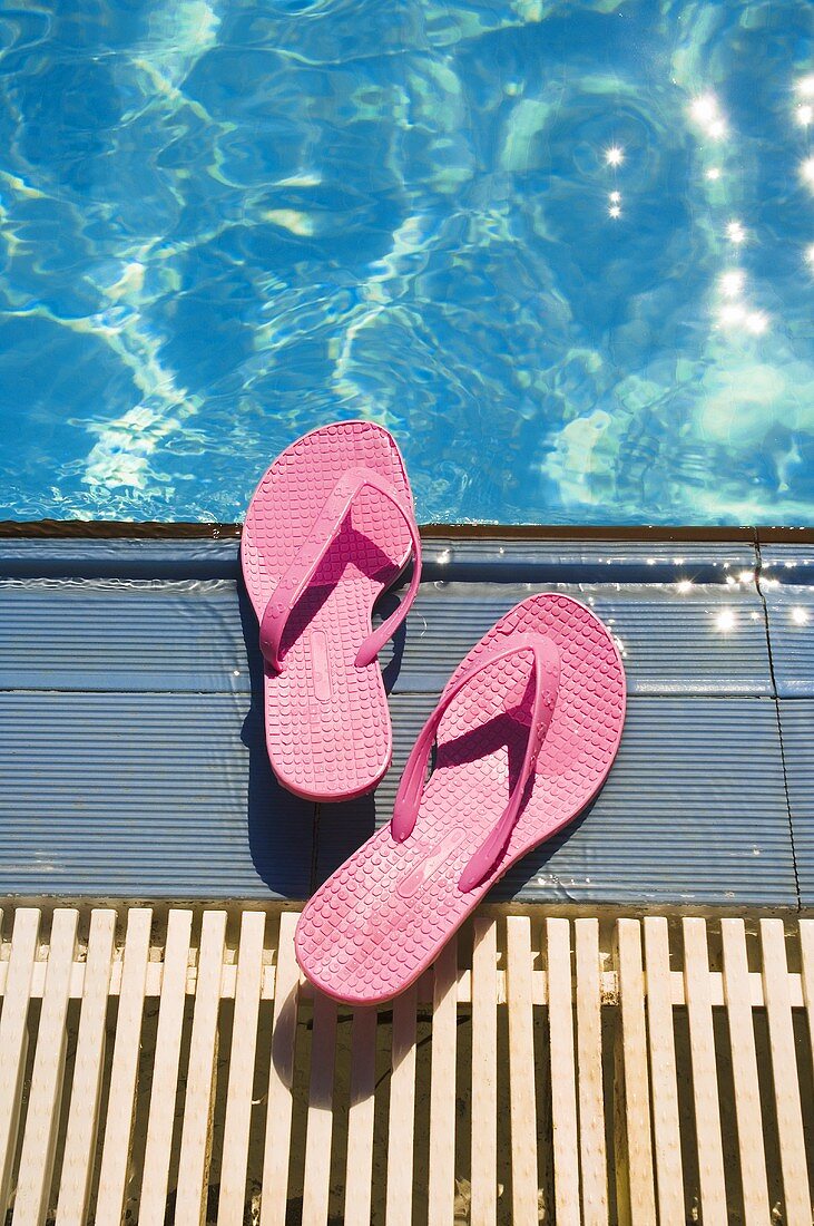 Flip-flops by pool