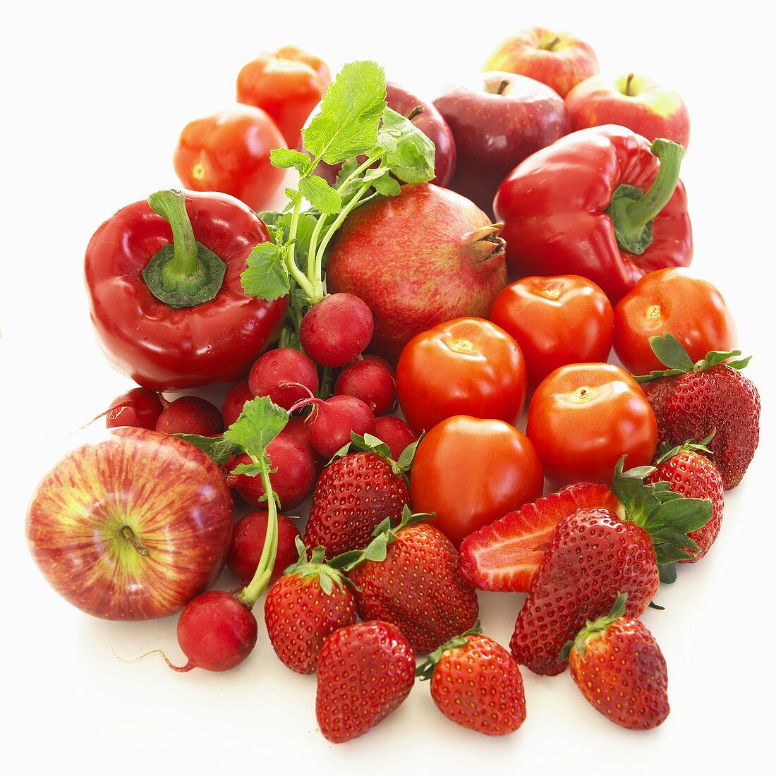 Five-a-day: red fruit and vegetables