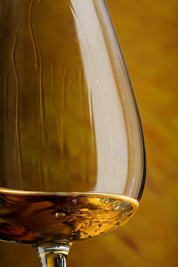 Cognac in snifter (close-up)