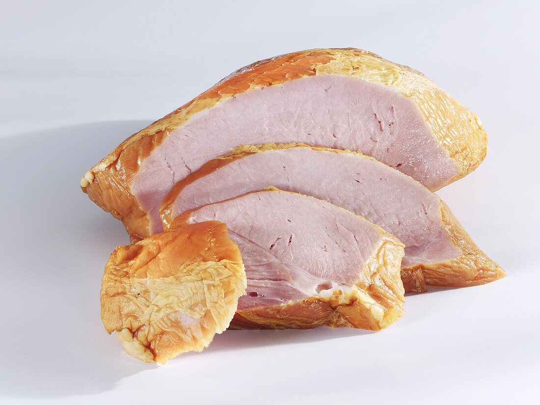 Ham, cured and roasted