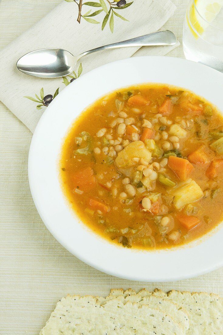 Bowl of Tuscan White Bean Stew