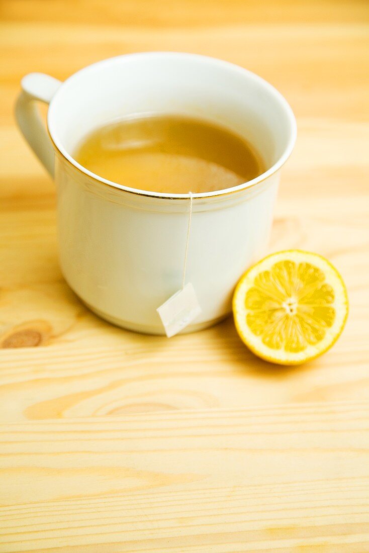 A cup of lemon tea