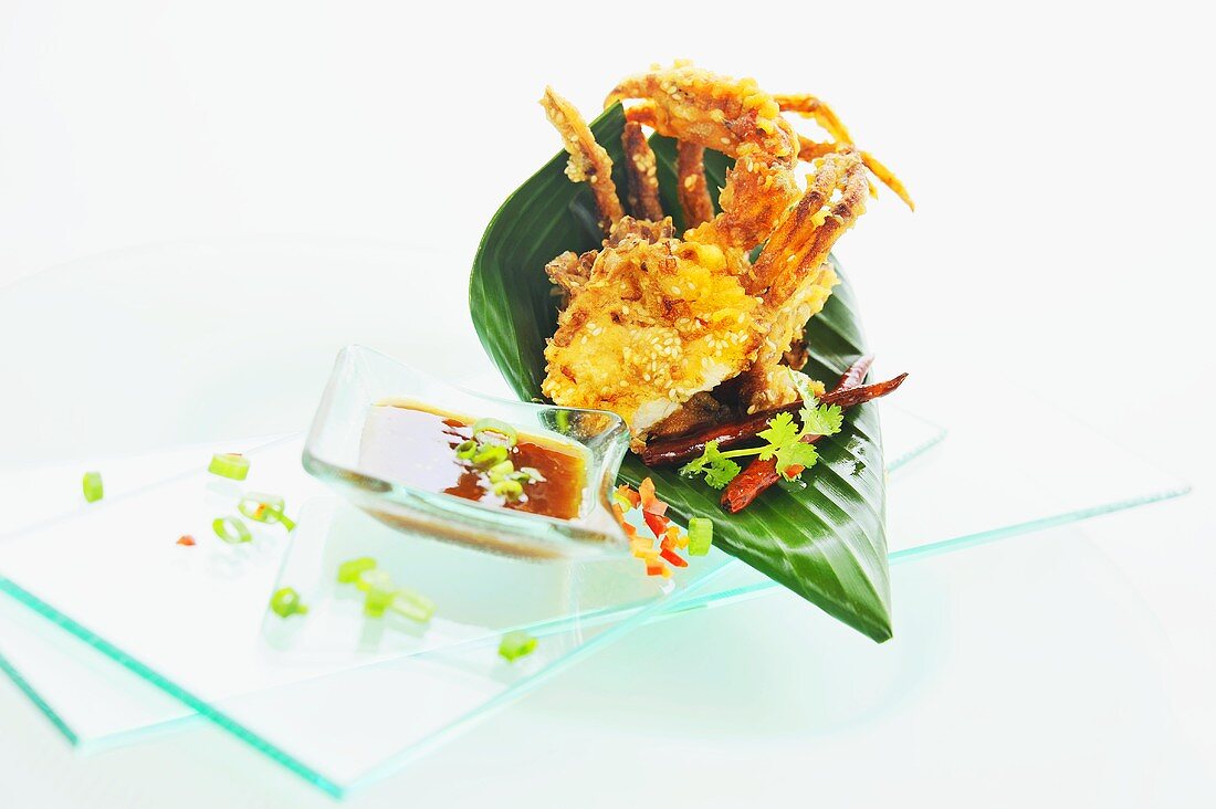 Soft shell crab with a tamarind sauce (Thailand)