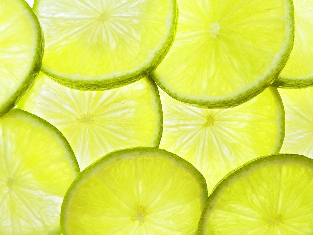 Lime slices (macro-zoom)