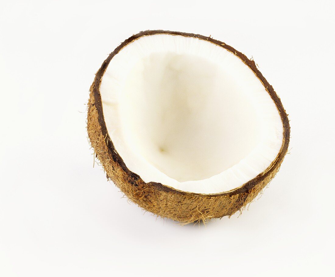 Eine halbe Kokosnuss