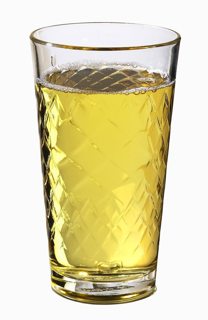 Apple wine in a glass