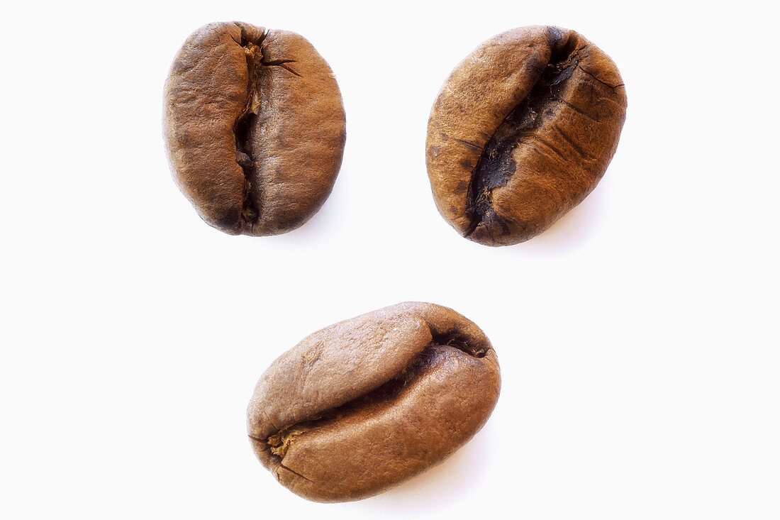 Three coffee beans