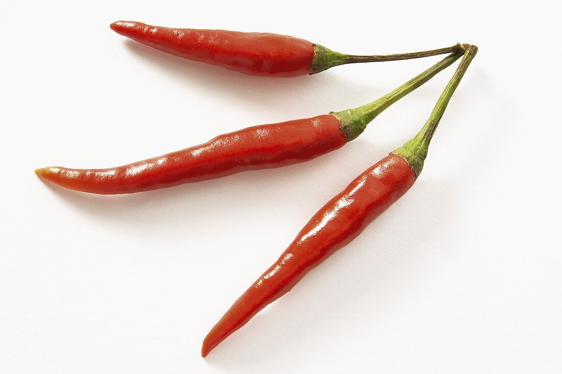 Three Red Chile Peppers