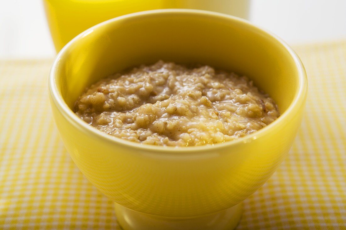 Porridge in a small bowl