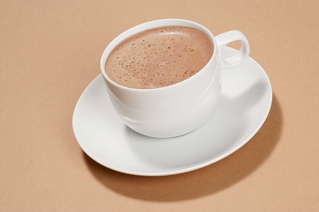 Heiße Schokolade in einer Tasse