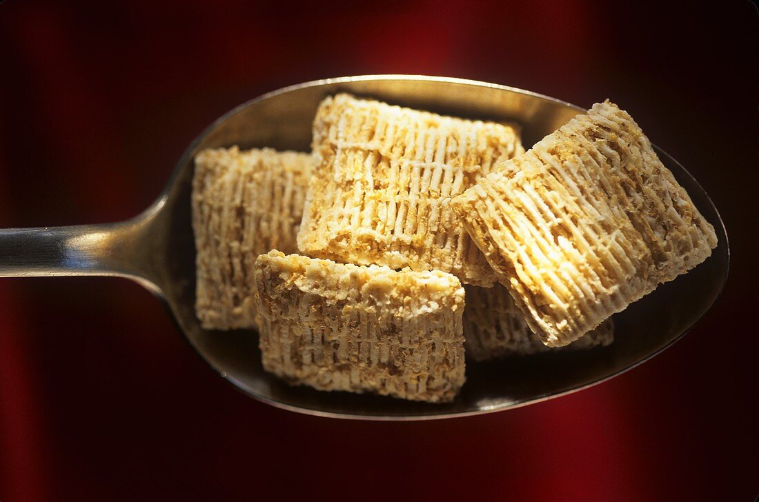 Spoonful of Shredded Wheat Cereal