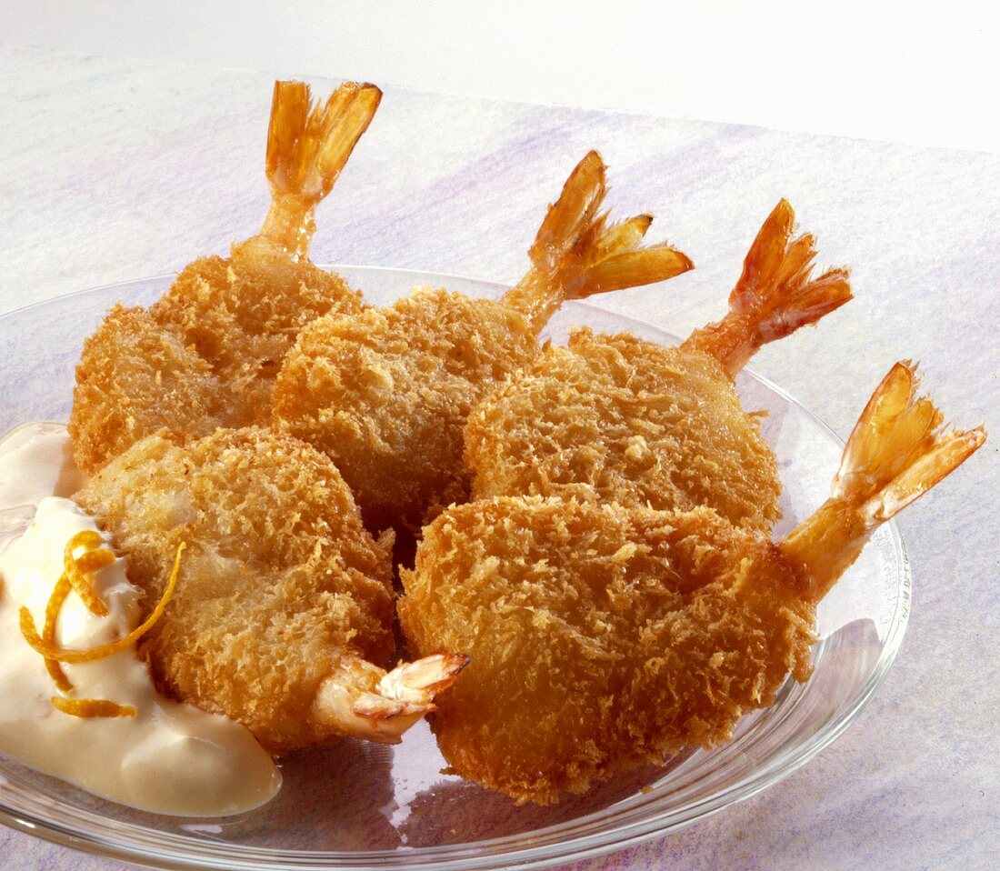 Deep-fried shrimp tails