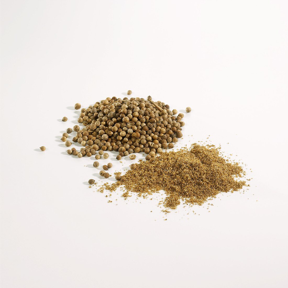 Coriander, whole and ground