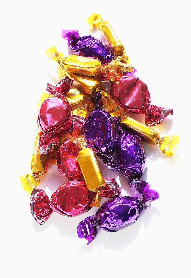 Sweets in colourful wrappers