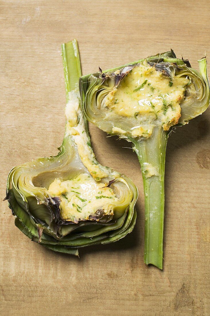 Artichokes au gratin