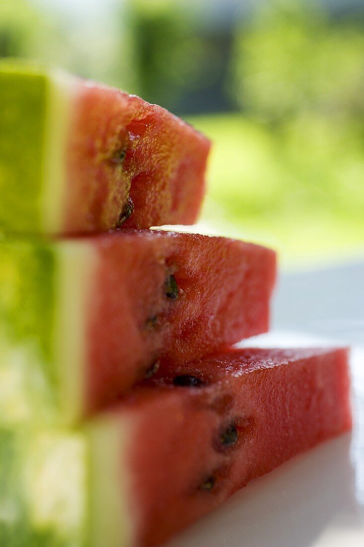 Pieces of watermelon