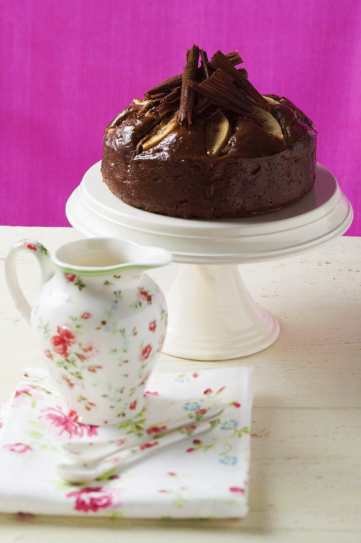 Chocolate pear cake