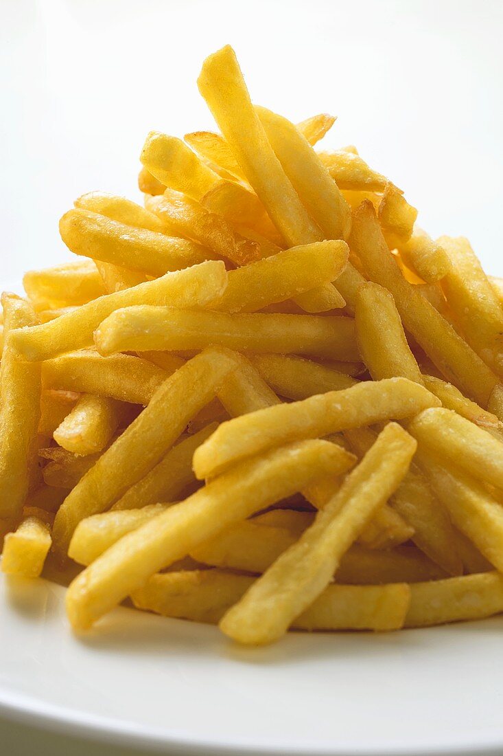 Pommes Frites auf einem Teller