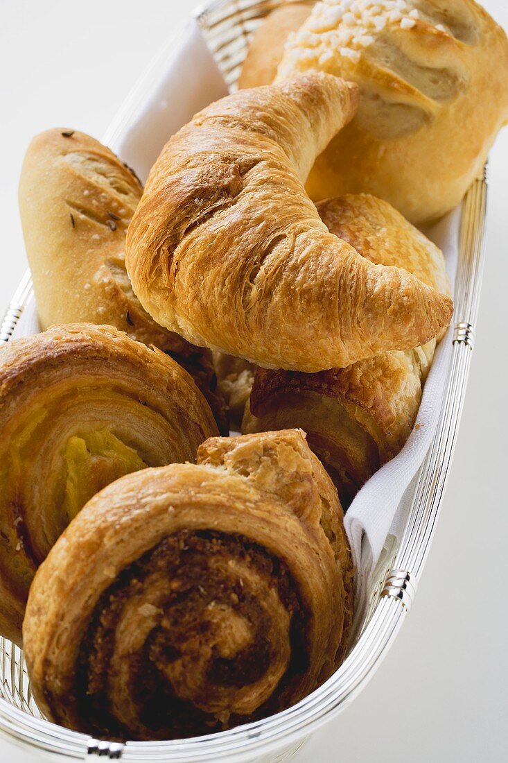 Croissants und Plundergebäck