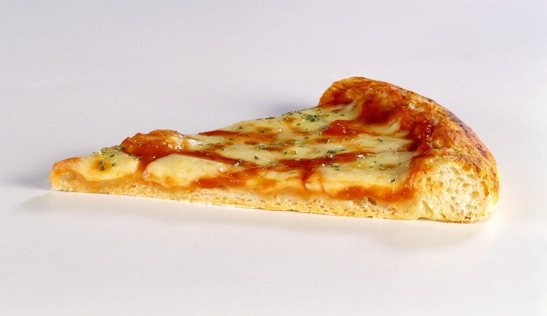 Ein Stück Pizza Margeritha