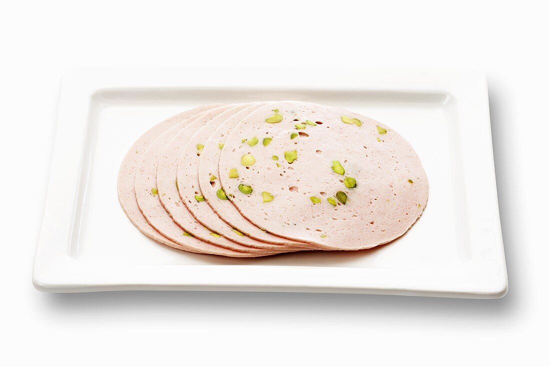 Veal sausage with pistachios