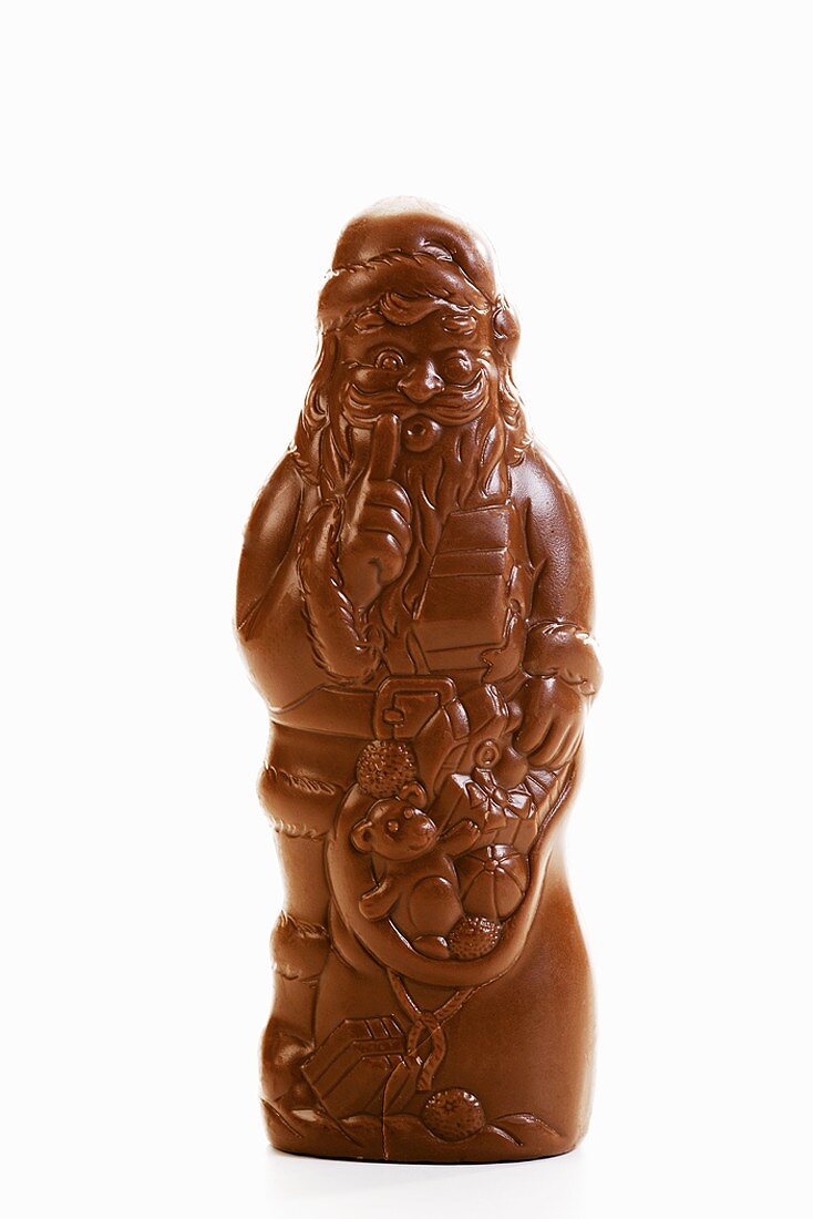 Ein Schokoladenweihnachtsmann