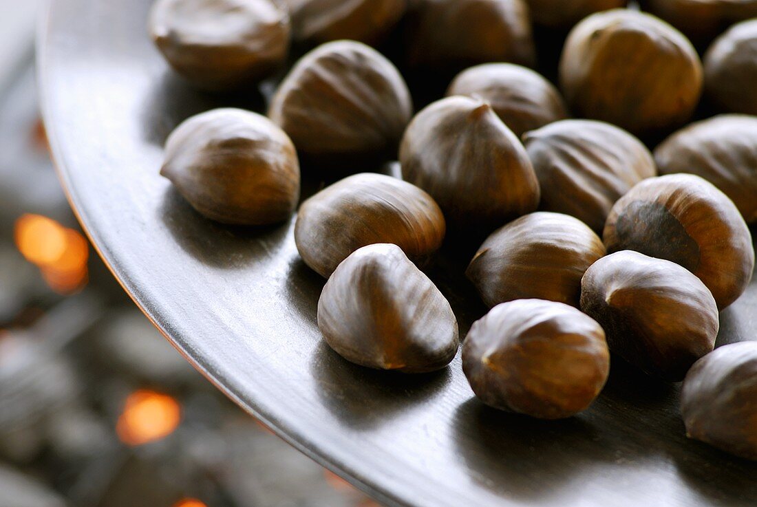 Chestnuts in a dish