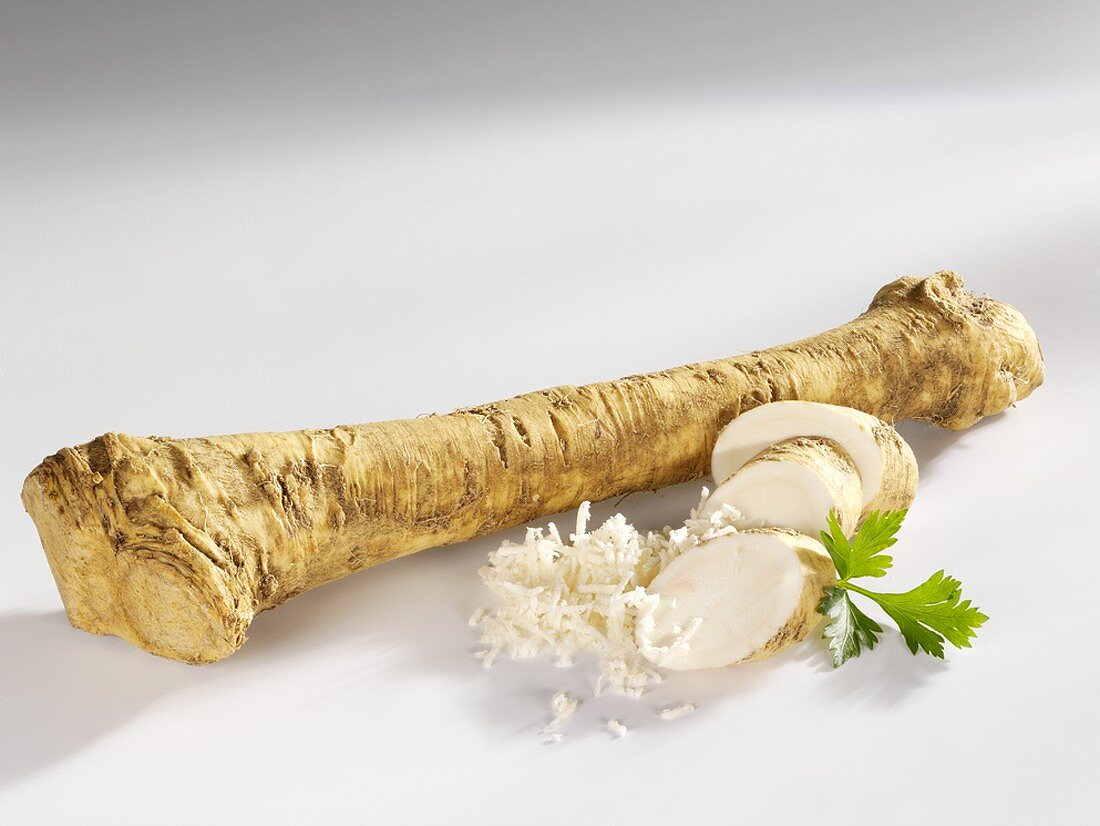 Horseradish, whole and grated