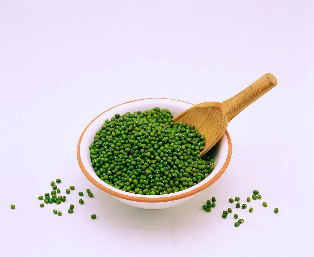 Mung beans in bowl