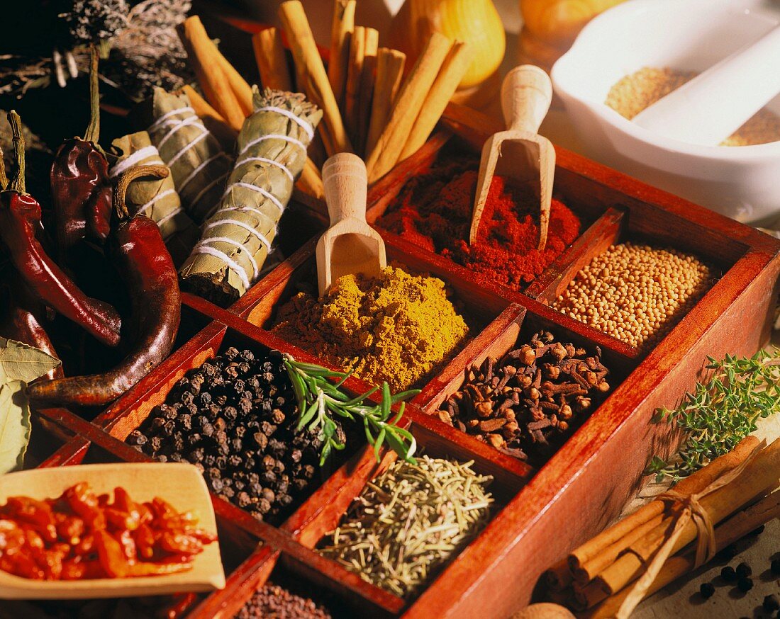 Spices in a letter case