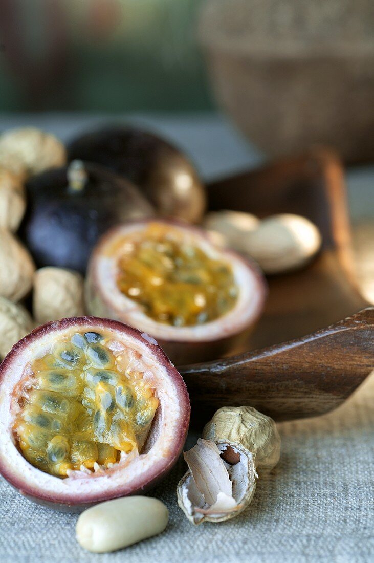 Passion fruit and peanuts