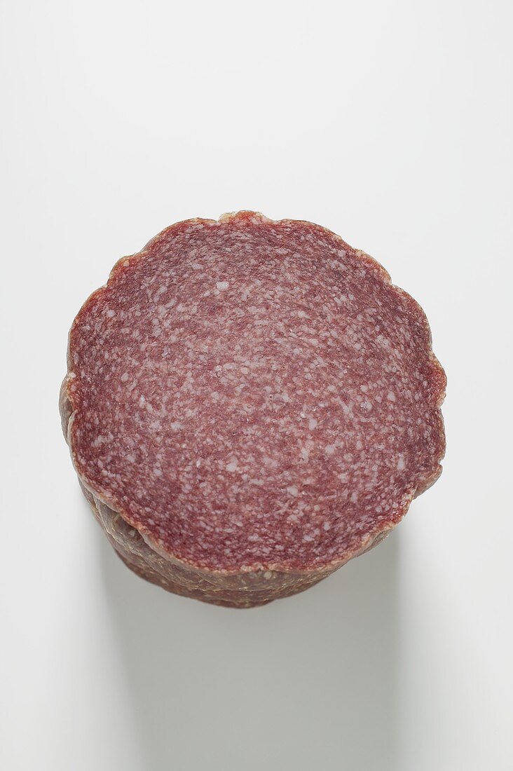 Salami von oben