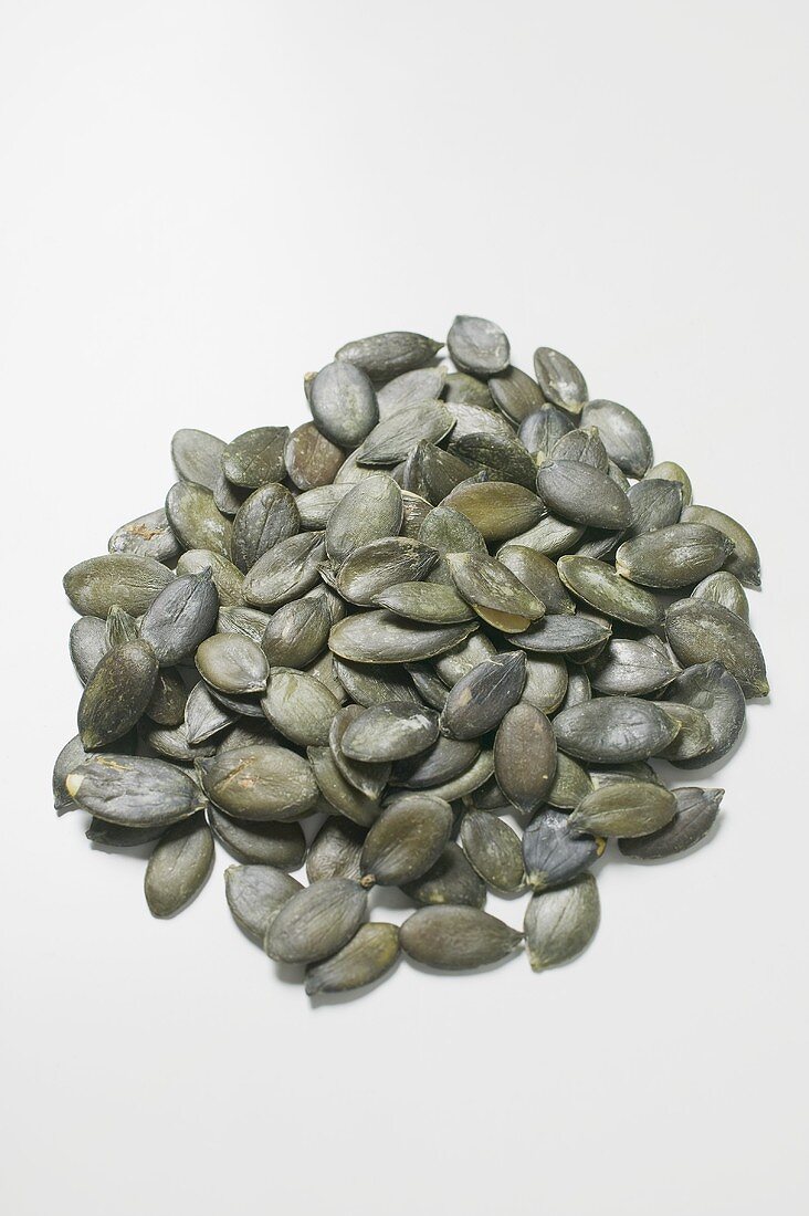 A heap of pumpkin seeds