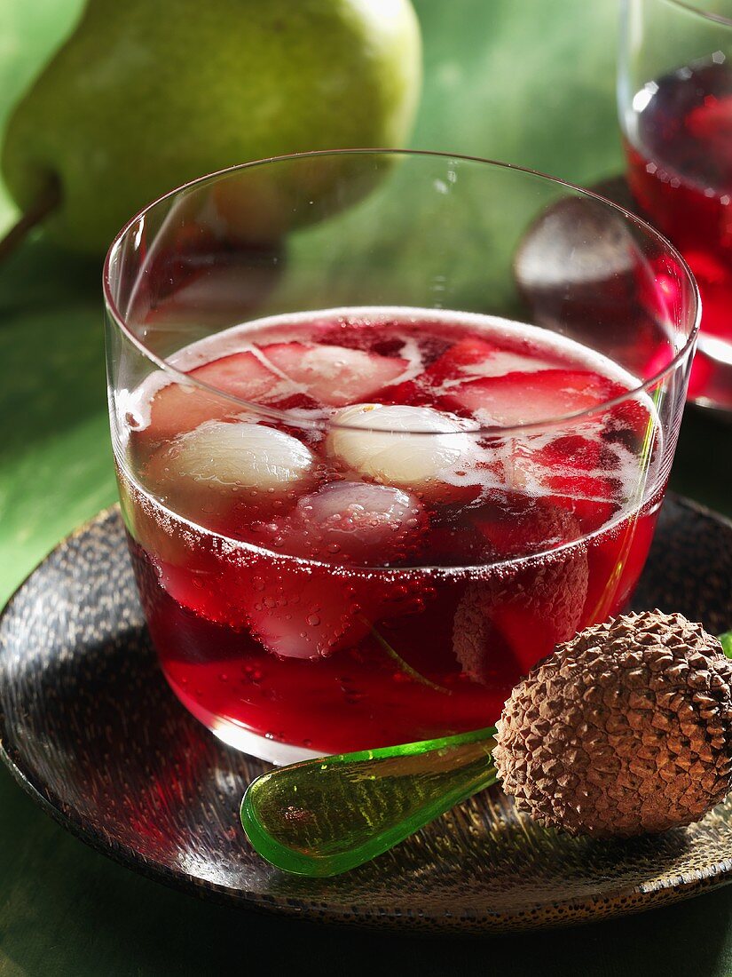 Pear and cherry punch